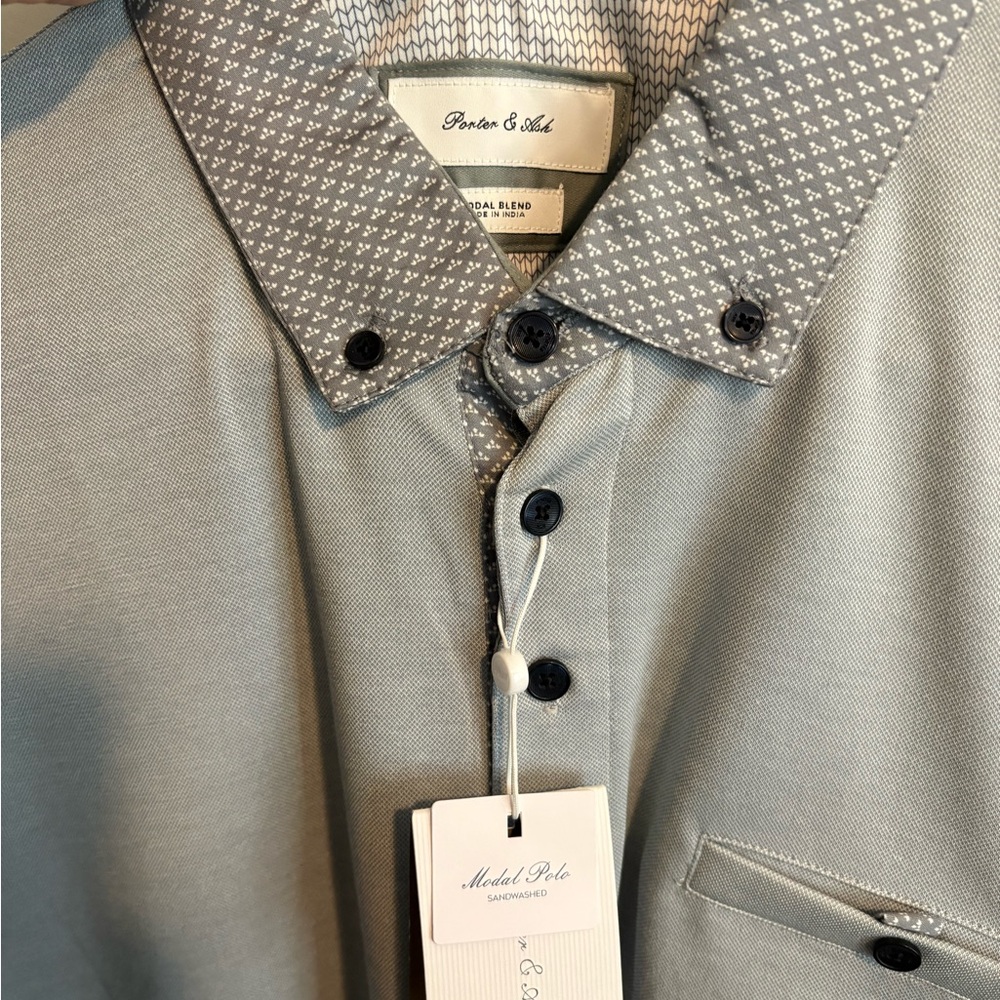 Parker & Co. Gray Men's Polo Shirt